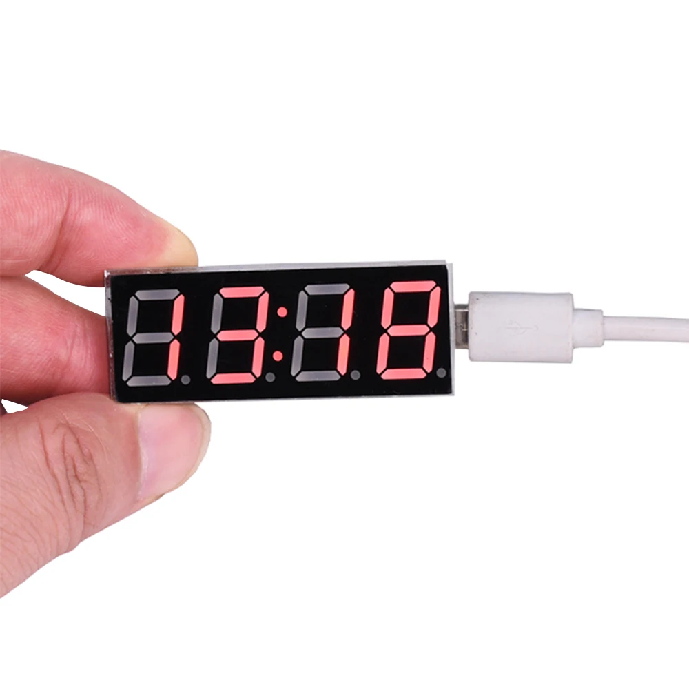 4-битные Электронные Наборы «сделай сам», USB 4-битный светодиодный модуль электронных часов, программируемый модуль RX8025 RTC для обучения обучению