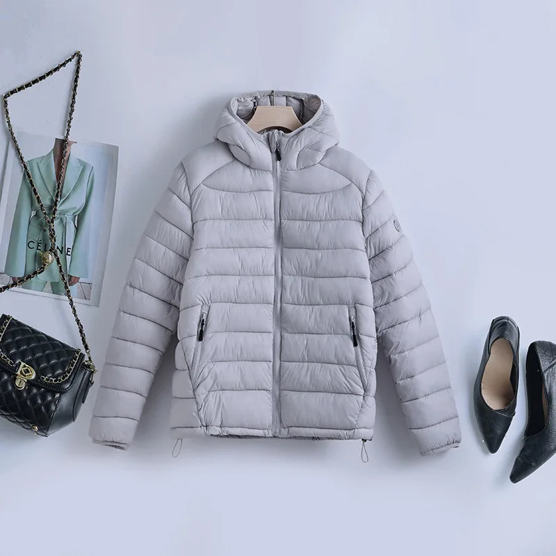 Female Coats Ultralight Packable Casual Parkas Cotton Padded Clothes Women Hooded Puffer Jackets 2026 New Spring Winter Down