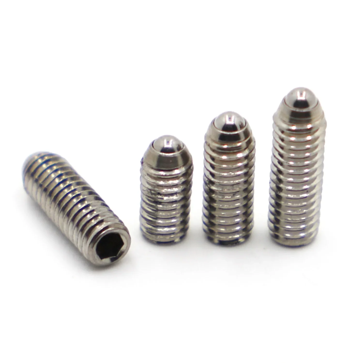 M3 M4 M5 M6 M8 M10 M12 304 Stainless Steel Hex Socket Allen Spring Ball Plunger Grub Point Set Screw Bolt