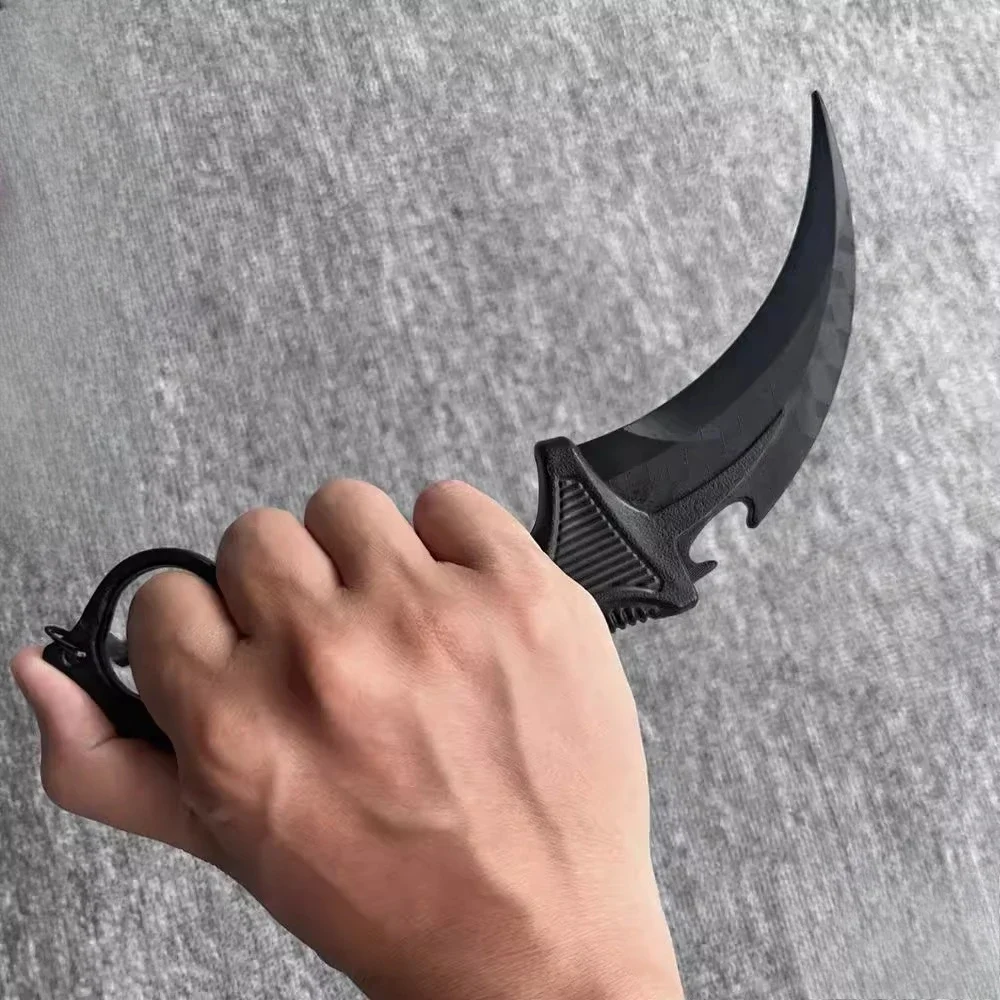 

Нож-коготь из высокопрочного пластика, имитация ножа Finger Tiger, игрушка-симулятор для охотников (Cos Hunter Doppler)