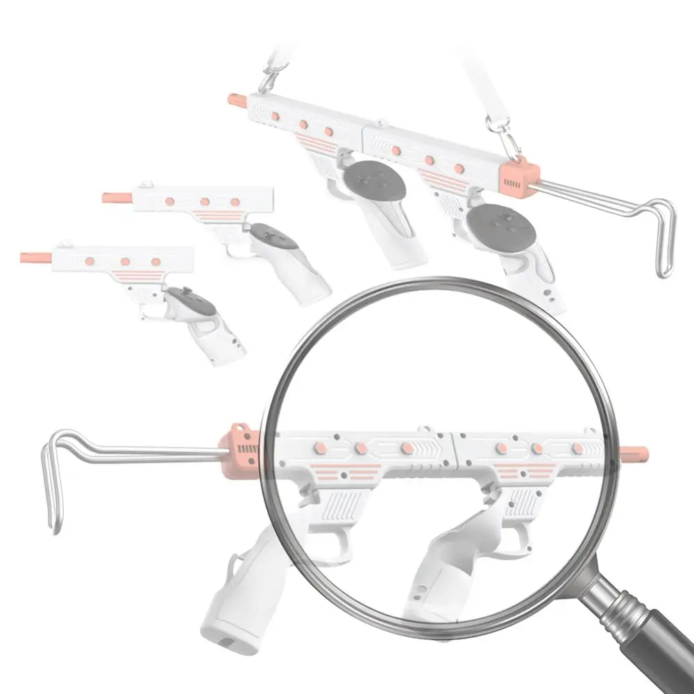 

1 комплект для Meta Quest 3/Ques 3S: адаптер для VR-шутеров (подставка для виртуального оружия), аксессуары для VR-шутеров, рукоятка-контроллер для стрельбы