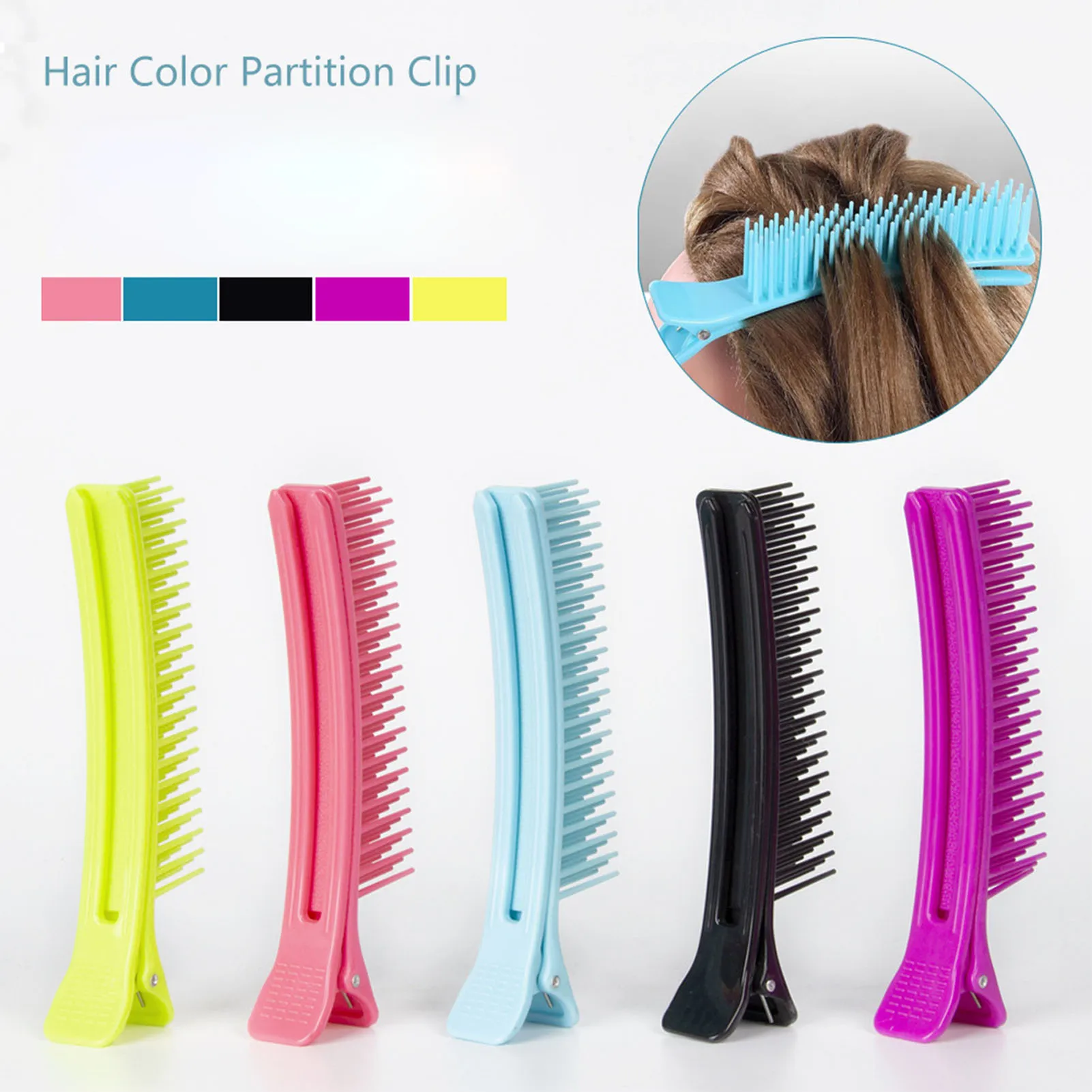 Professional Hair Clips Sectioning Tool Durable for Salon Styling Non-Slip Barber Hairpins ABS Plastic Hair Accessories