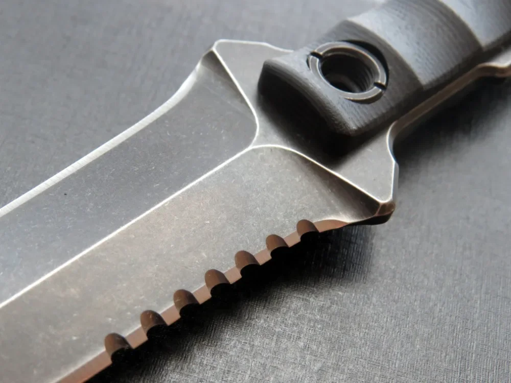 New Eafengrow C1290 Knife D2 Steel+g10 Handle Straight Knife Outdoor Camping Edc Tool Knife