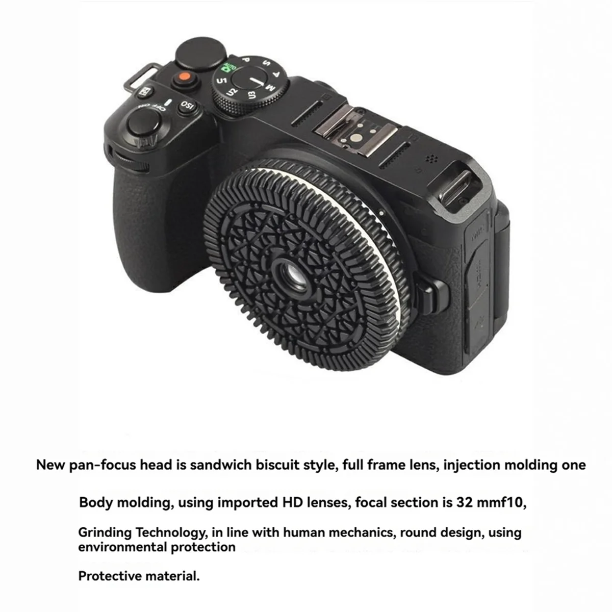 ABIT 32mm F10 Free Focus Pancake Lens for Nikon Z-Mount Series Mirrorless Cameras