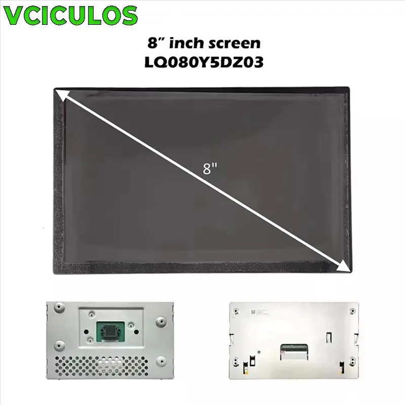 

1Pc 8" Touch Screen Dashboard LCD Display Screen Monitor LQ080Y5DZ03 LQ080Y5DZ01 For Ford Escape SYNC2 2011-2015 Car Parts