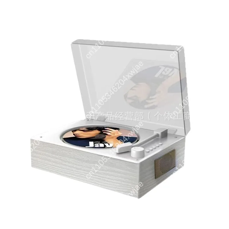 Portable Retro CD Boombox with Wireless Bluetooth, Digital Display USB/SD Slot FM Radio for Music Learning Home Use