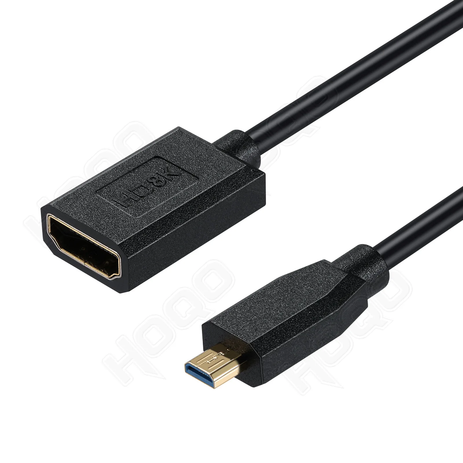 8K60Hz Micro HDMI-Compatible to HDMI-Compatible female cable OD4.0 micro HD to HD Cable for camera DIY computer connect display