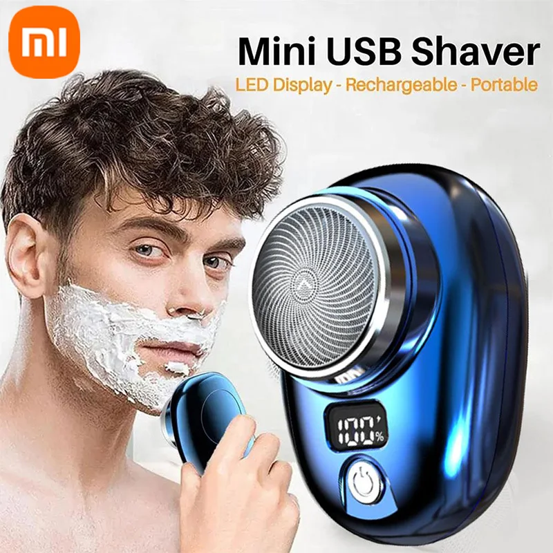 Xiaomi-Mini afeitado eléctrico portátil, recargable por USB, afeitadora para hombres, cómoda, fácil de viajar, Mini recortador de pelo para Barba y cuerpo, maquinilla de afeitar de bolsillo