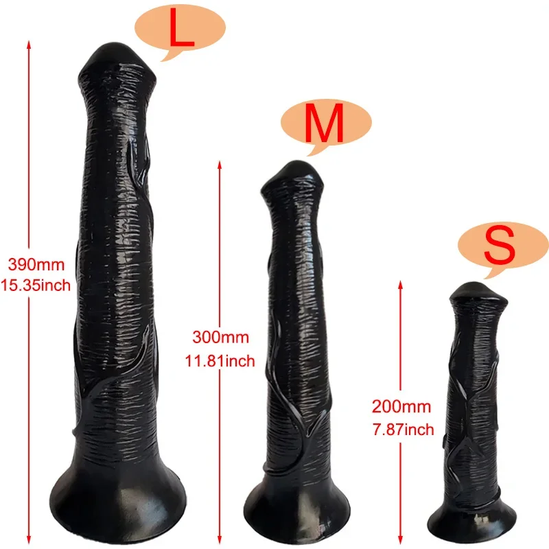 

S/M/L Animal Dildo Suction Cup Dildos Huge Big Horse Cock Realistic Penis Vagina Sex Toys For Women Men Gay Adult Masturbators