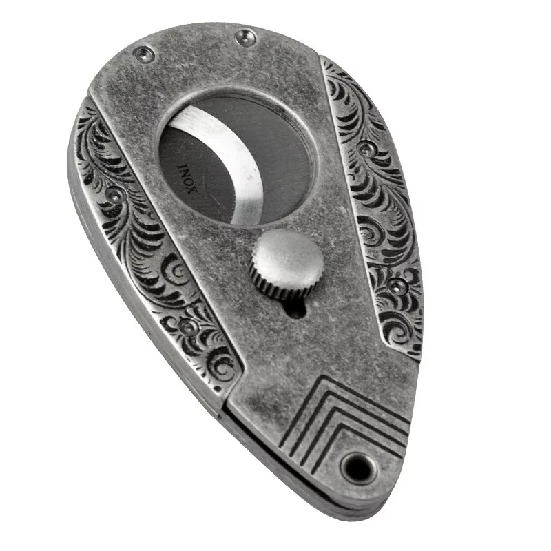 Tagliasigari Accessori per sigari Tagliasigari portatile da viaggio per sigari in acciaio inossidabile