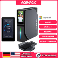 ACEMAGIC S1 Mini PC Gamer Windows 11 Intel 12th Alder Lake N97 DDR4 16GB 512GB WIFI6 Bluetooth 5.2 VGA Gaming Computer