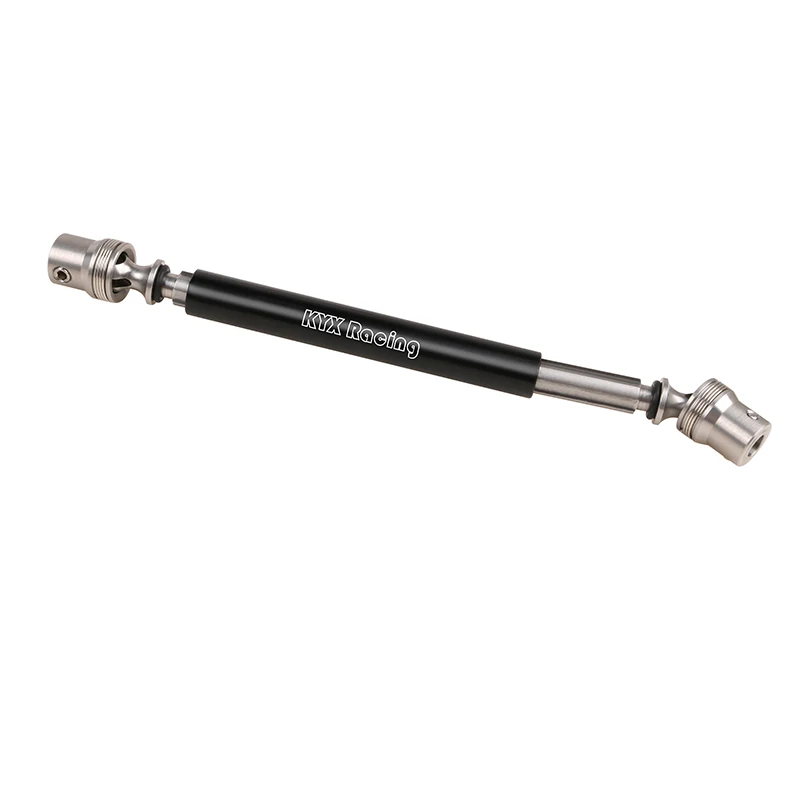 Kyx racing cnc aço inoxidável centro eixo de transmissão atualizações peças acessórios para carro rc losi 1/10 ford f100 baja rey 2.0