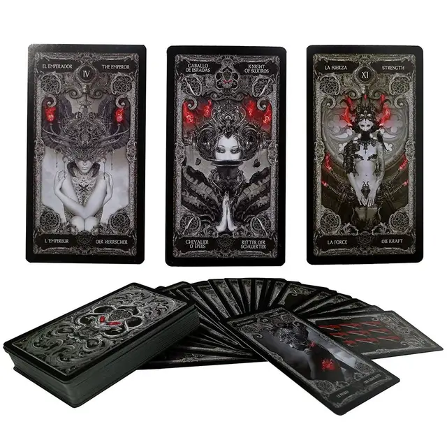 10.3*6cm XIII Dark Tarot Cards Deck Board Game English 10.3*6cm XIII Dark Tarot Cards Deck Board Game English