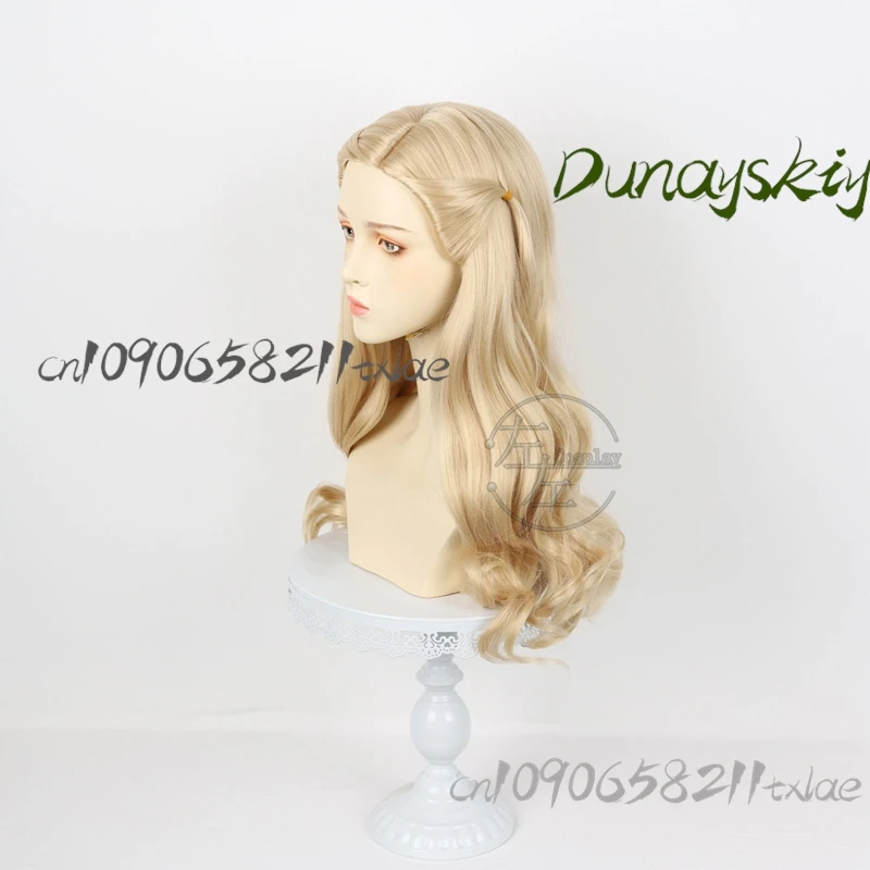 Movie Wicked Film Glinda Cosplay Wig Blond Long Hair Elphaba Glinda Cosplay For Halloween Party Role Play Suit Prop Customized