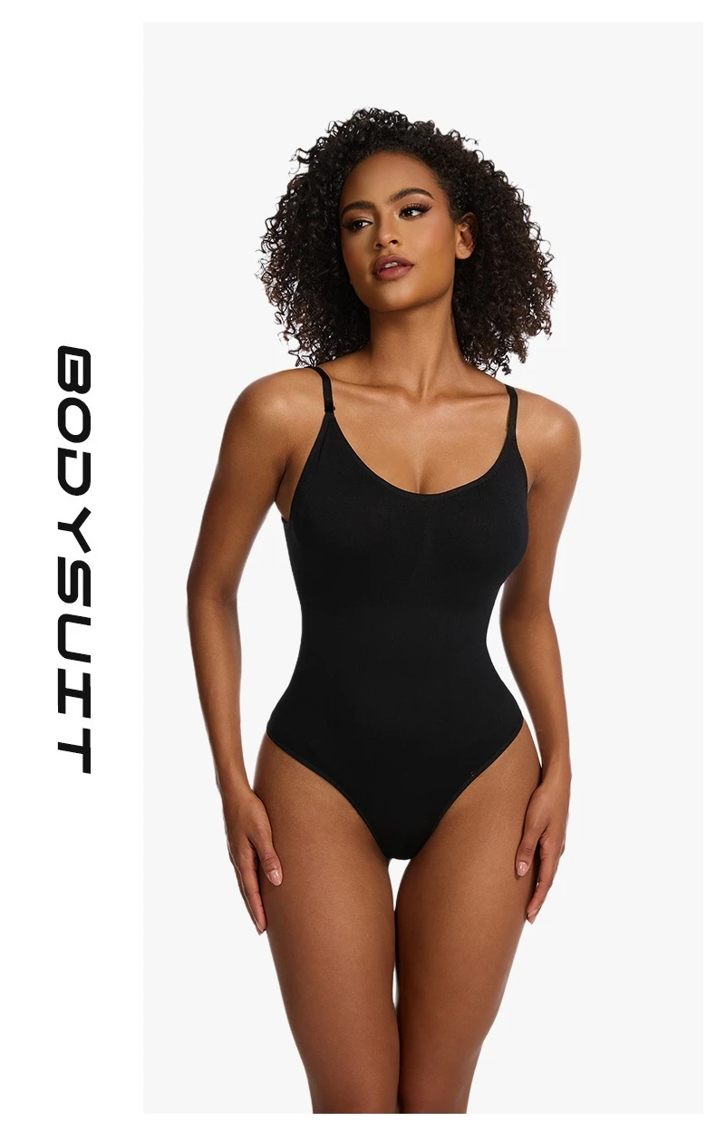 

One Piece Shapewear for Women with Adjustable Lifting and Shaping Straps Elastic Waistband Underwear and Body Hugging Bodysuit