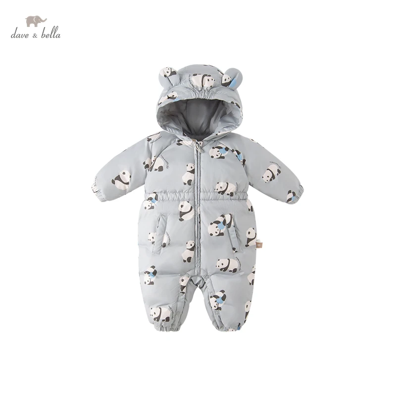 

Dave Bella Winter Newborn Baby Girl Clothes Panda Print Baby Boy Romper Warm Infant Baby Boy Girl Soft Pajamas DB4223990