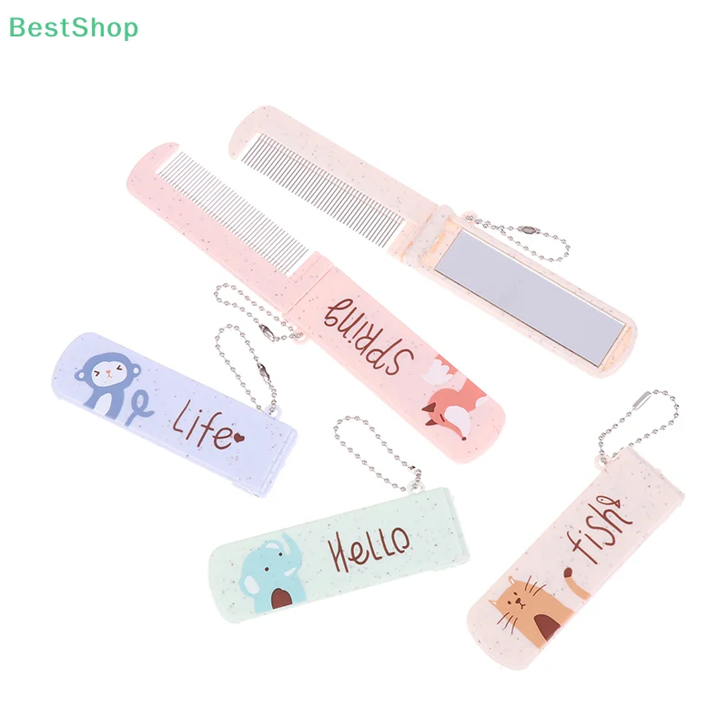 

〔Rebecca〕Foldable Comb with Makeup Mirror ，Small Mirror Comb Set