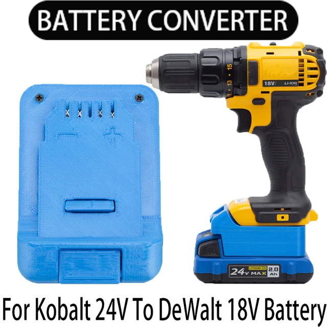 Battery Adapter for DeWalt 18 20V Li Ion Tool To for Kobalt 24V Li Ion Battery Converter Power Tool Accessory Tool Drill AliExpress