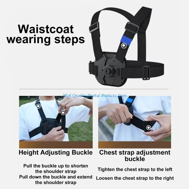 U2JE ضبط الصدر تسخير تسخير سريع إطلاق الصدر لجيب 3 كاميرات سترات الصدر استمتع بتجربة إطلاق النار