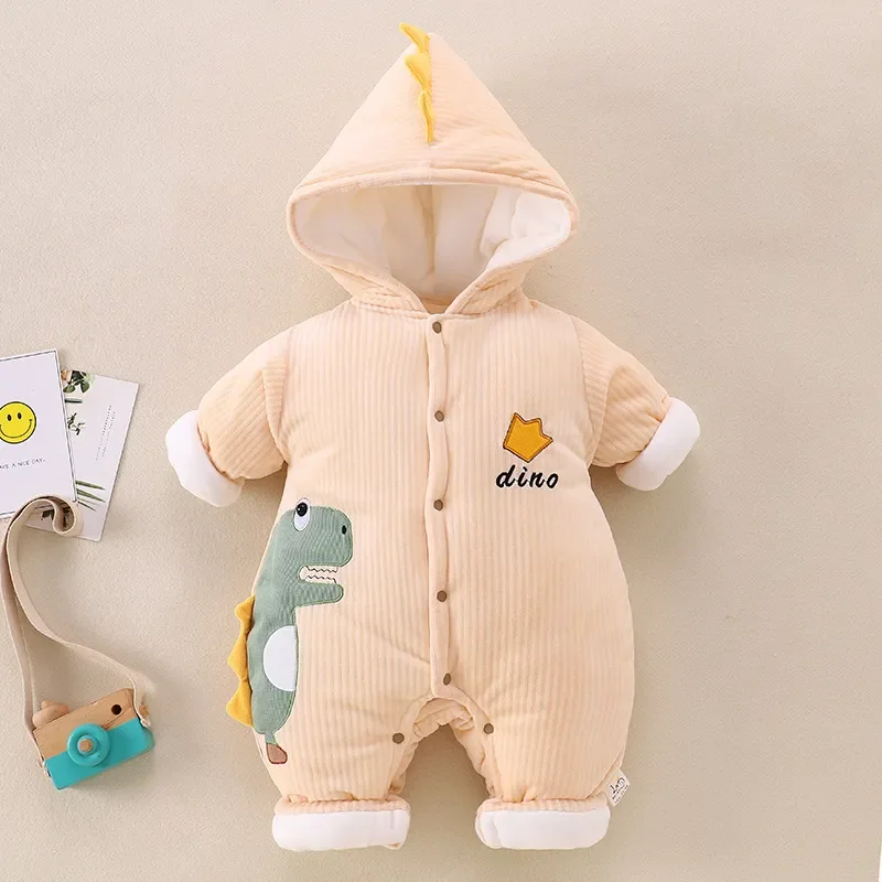 New Baby clothing Boy rompers Overalls Clothes Winter Girl Garment Thicken Warm Cotton Outerwear coat jacket kids Snow suit Wear