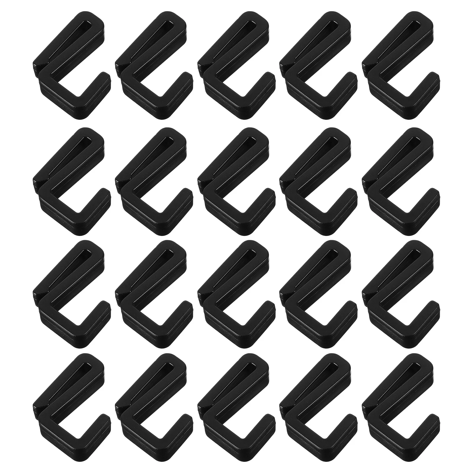 

20Pcs Heavy Duty S Hooks Plastic S-Hangers for Hanging Pants Belts Ties Towels Garments Tools Kitchen Utensils Efficient Storage