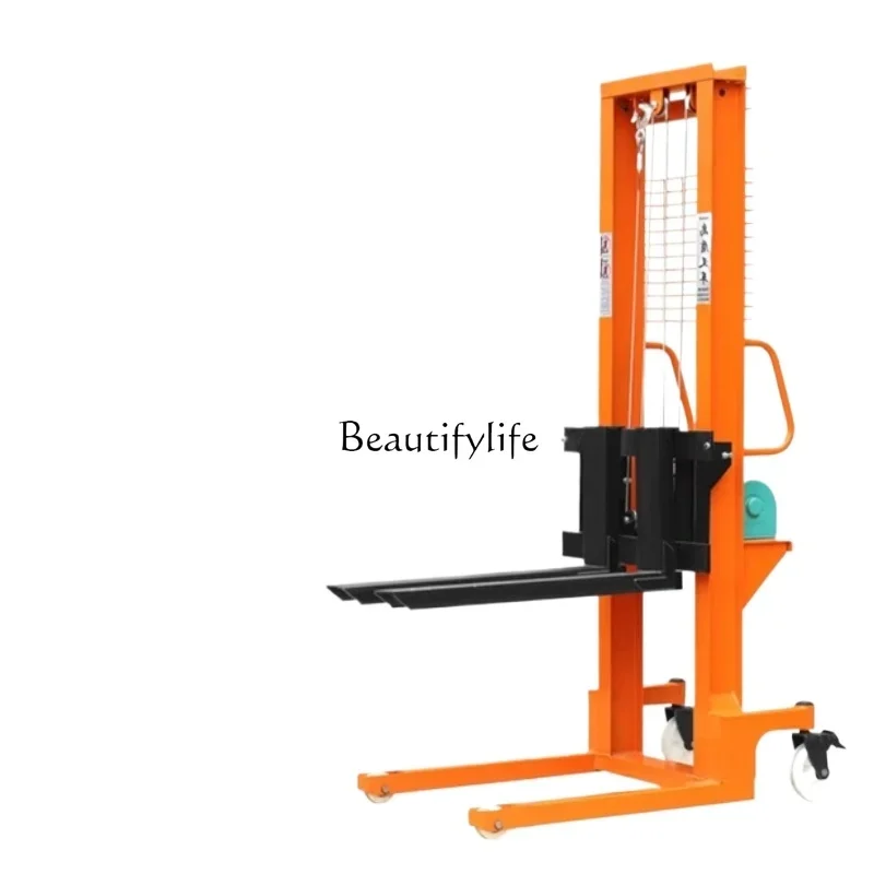 Manual Hydraulic Forklift Stacker 1 Ton 2 Tons Semi-Electric Lift Truck