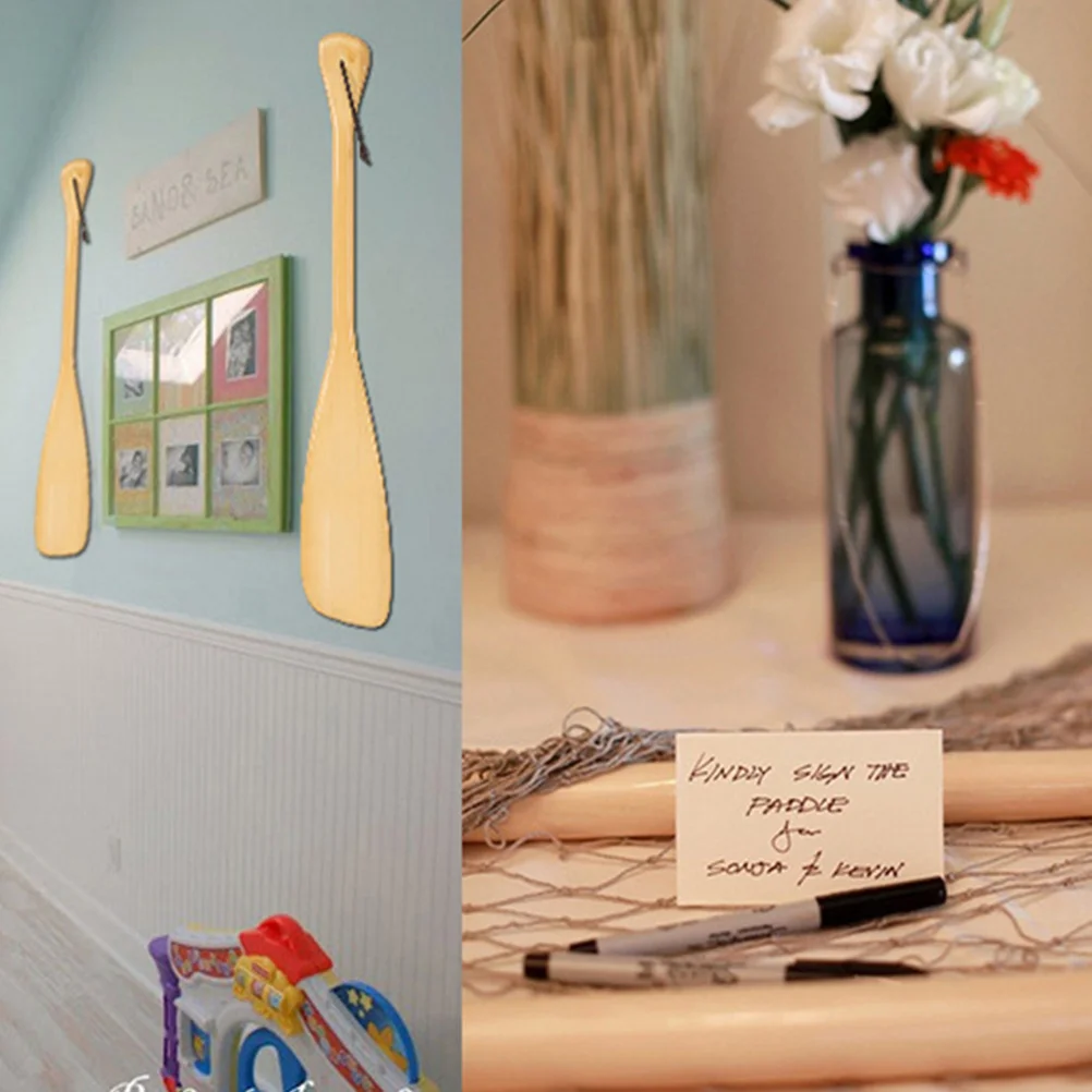 

45Cm Wooden For Kids Lively Room Decoration Paddle Art Craft Diy Ornament Wall Hanging Party Photo Props Wood Decor Living Room