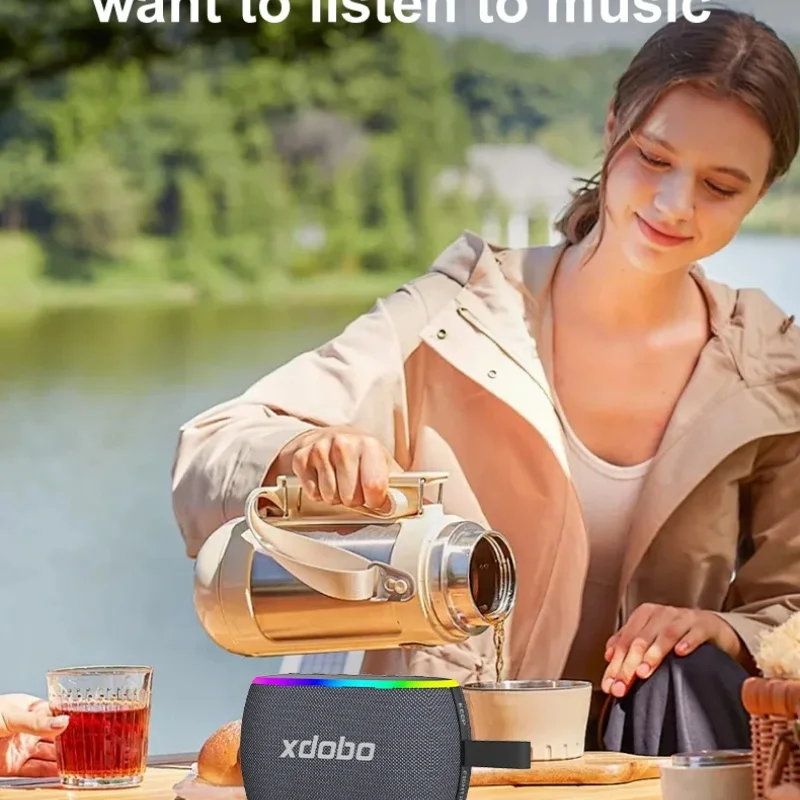 

XDOBO X8 MINI II Беспроводной Bluetooth Музыкальный плеер Стерео Сверхнизкие басы Портативный динамик 30 Вт с RGB-подсветкой Домашний музыкальный плеер TWS