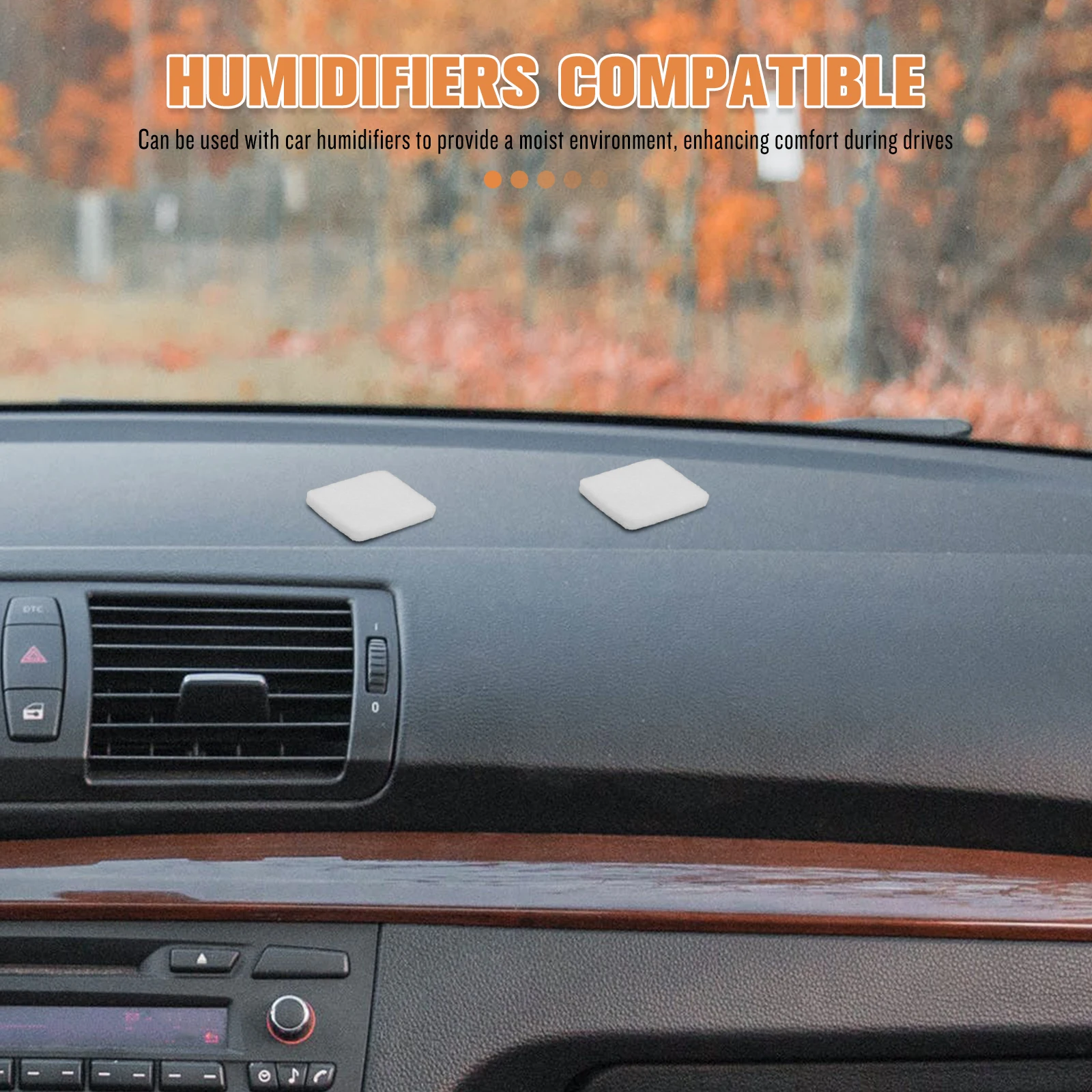 

50Pcs Essential Oil Car Aroma Diffuser Pads Cotton Core Absorbent Refill Soft Fiber Replacement for Vent Clips Necklace