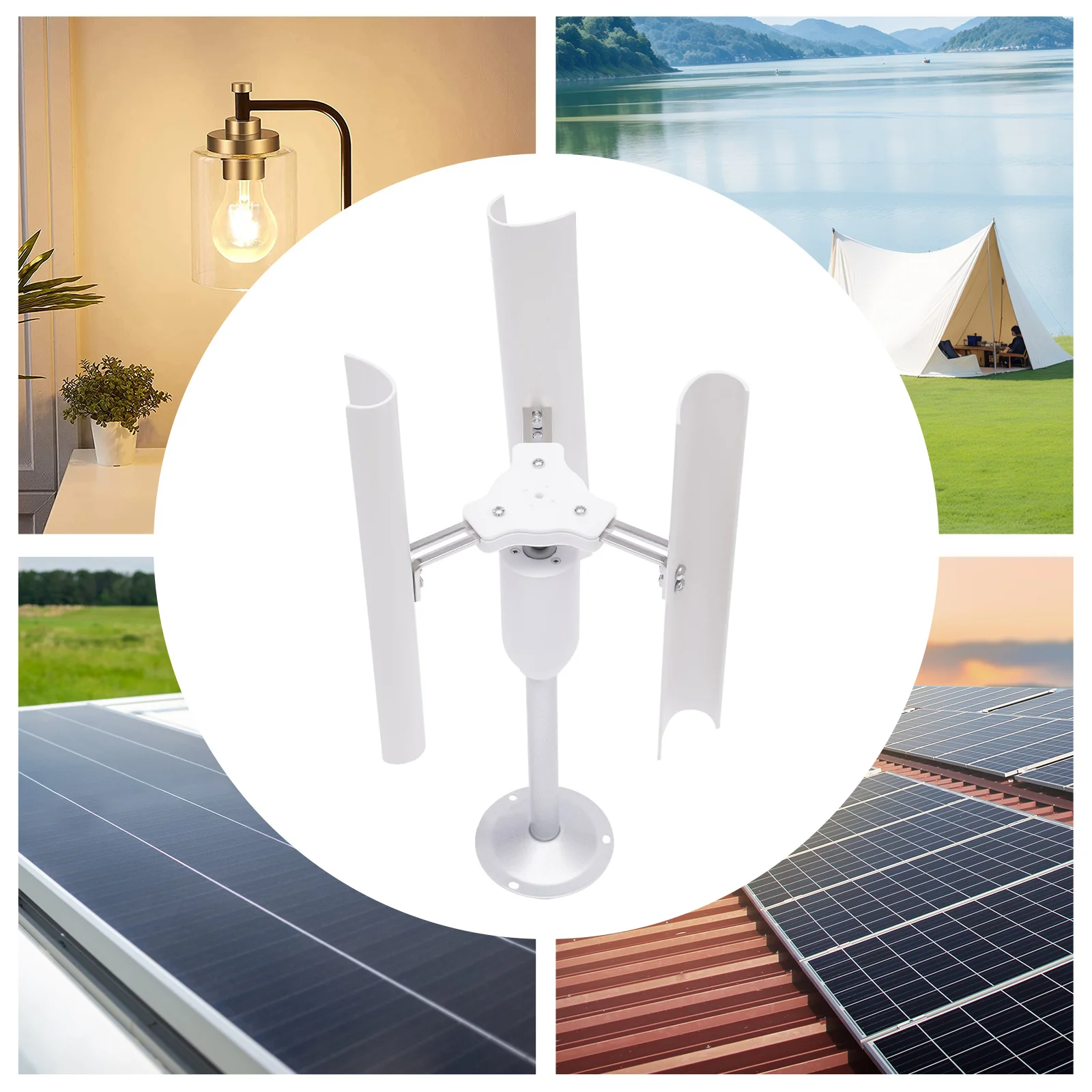 

20W 3A Vertical Axis Wind Turbine with Pure Copper Permanent Magnet Synchronous Brushless Motor for Scientific Experiments