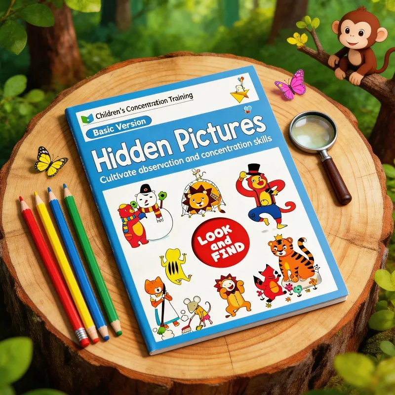 Find The Same Item Game, Children's Fun Find A Game Book, Find Hidden Items, Interactive Activity Book