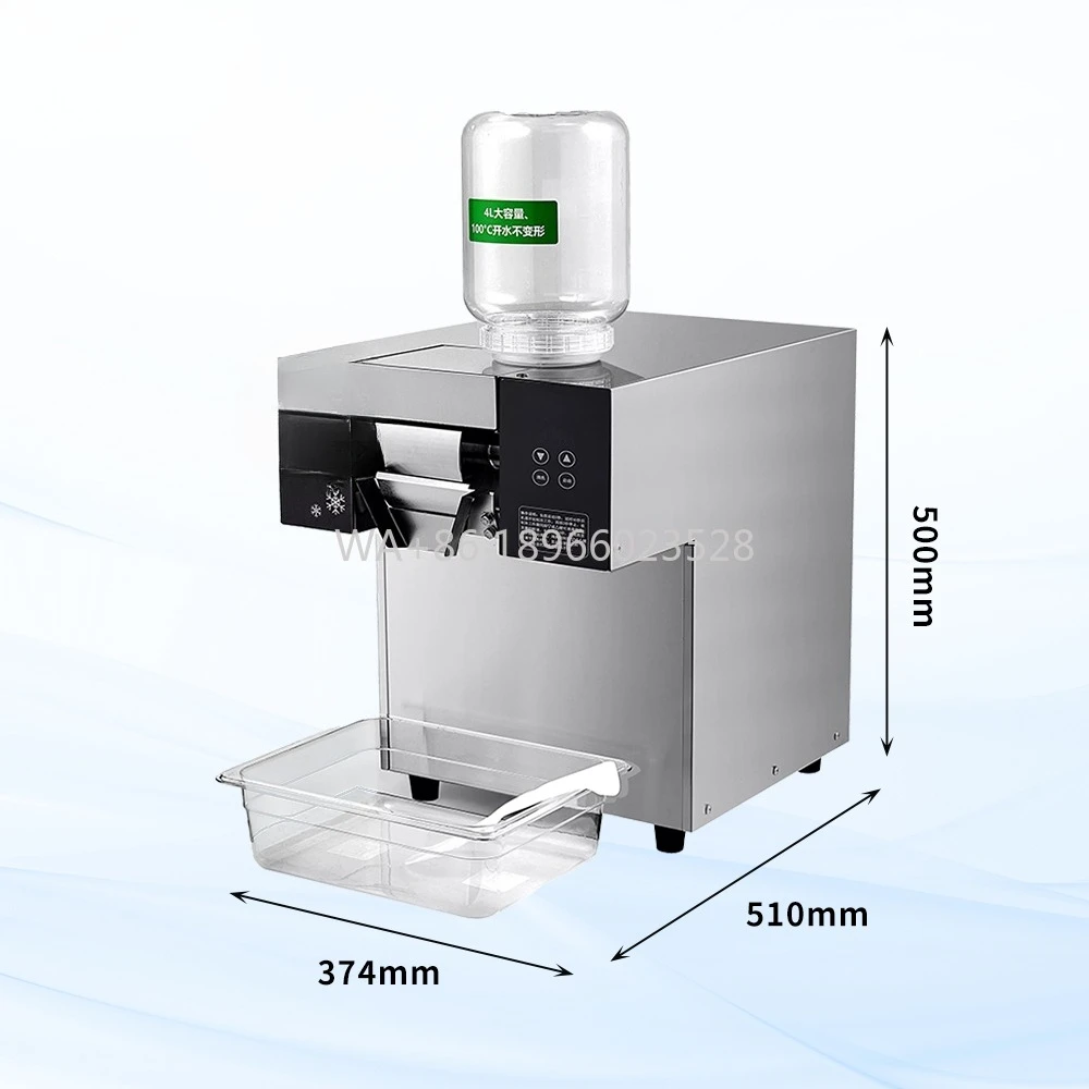 

Milk Snowflake Ice Shaved Machine Commercial Stainless Steel Milk Snowflake Ice Maker 4L Mini Ice Cream Beverage