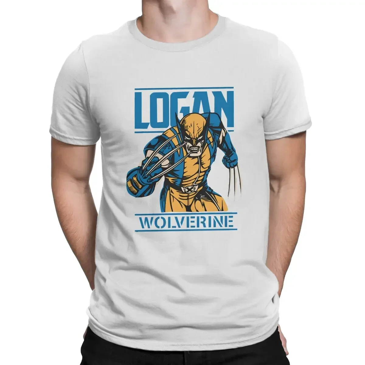 

Men Logan T Shirt Marvel Deadpool And Wolverine Clothing Humorous Short Sleeve Round Collar Tee Shirt Printing T-Shirt