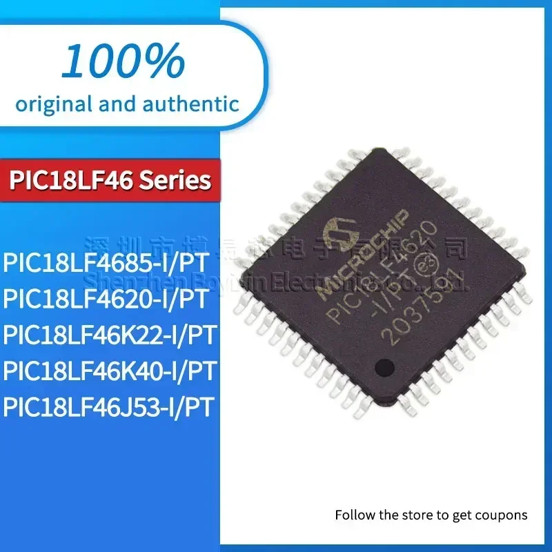 

PIC18LF4685 PIC18LF4620 PIC18LF46K22 PIC18LF46K40 PIC18LF46J53-I/PT Brand new