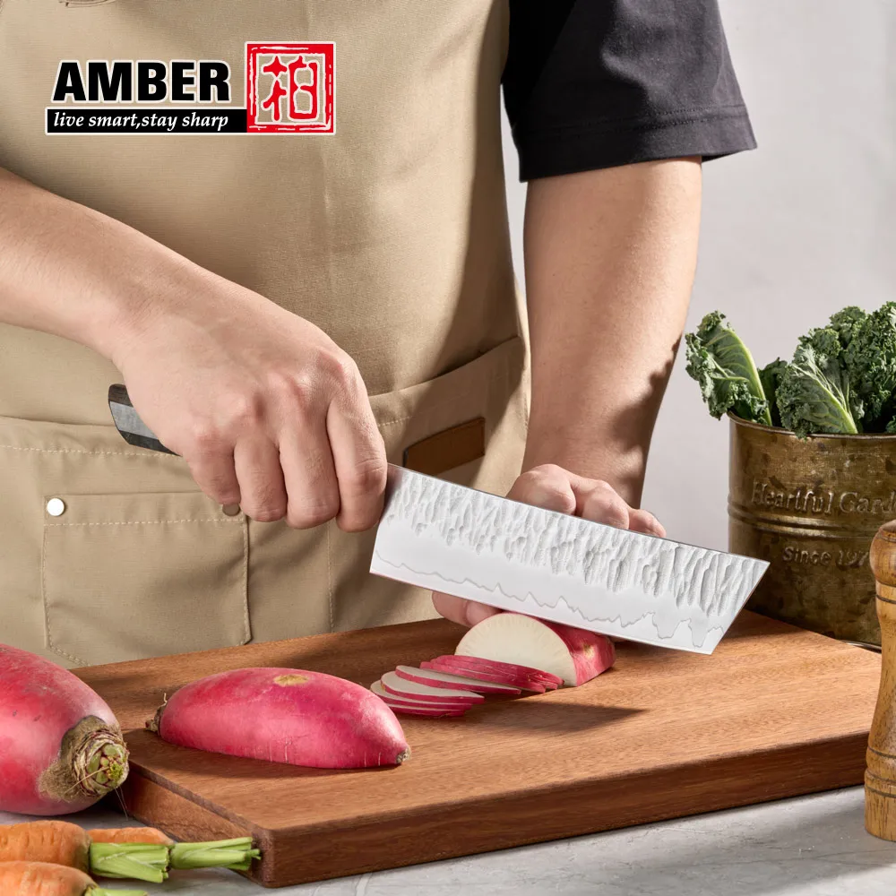 1-6 قطعة طقم سكاكين المطبخ دمشق 3-layer الكسوة الصلب السكاكين اليابانية سكين الطاهي اللحوم الساطور سكين الخبز عقدة الخشب مقبض