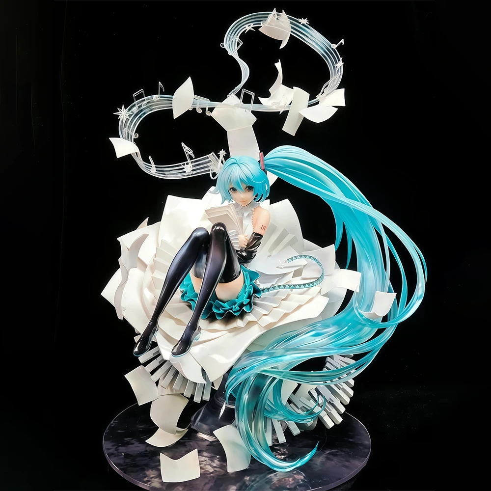 

38cm Hatsune Miku Stargazer&Lucid Dream Ver. Anime Figure Pvc Gk Statue Figurine Model Doll Collect Room Decora Desk Toy Gifts