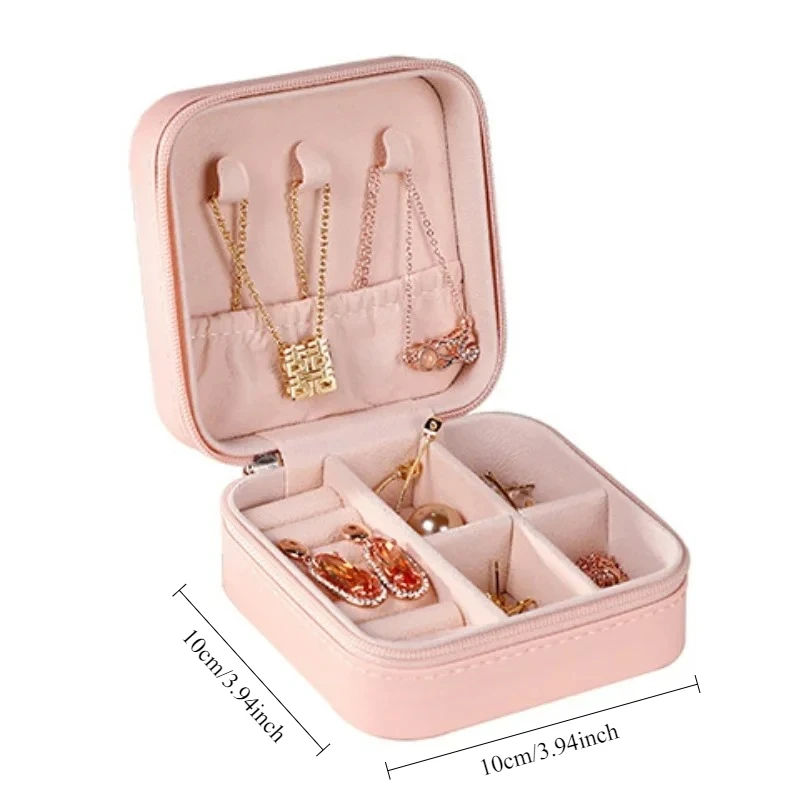 Mini caja de almacenamiento de cosméticos, caja de almacenamiento portátil para brochas de maquillaje de viaje familiar