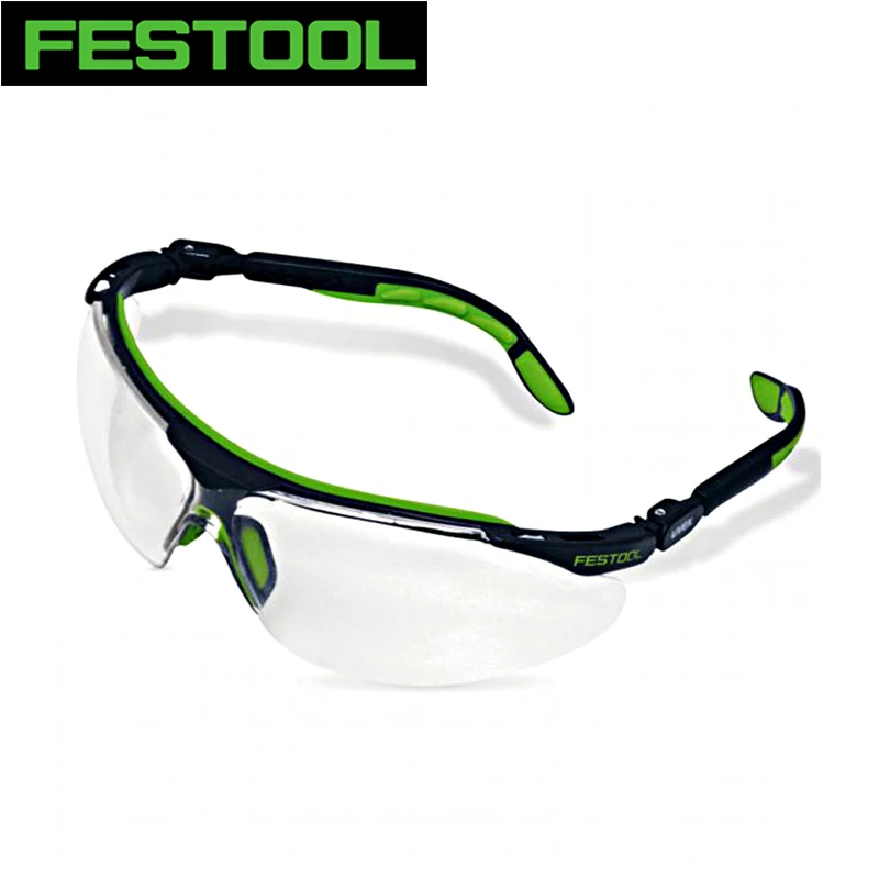 FESTOOL 500119 LUVEX Safety Glasses Anti Fog Anti Scratch Transparent Comfortable Replaceable Protective Glasses