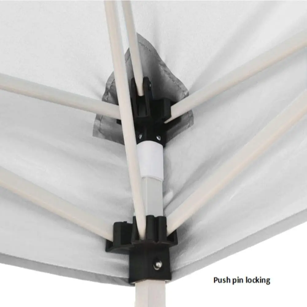040000001 Slant Leg Canopy, 10' X 10', White-No Sidewall