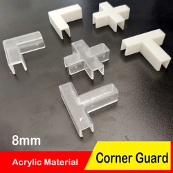 8mm Thickened Plastic Glass Aquarium Clamps Right-angle Slot Fixing Clip Fish Tank Glass Fixing Clip Partition Buckle Connector