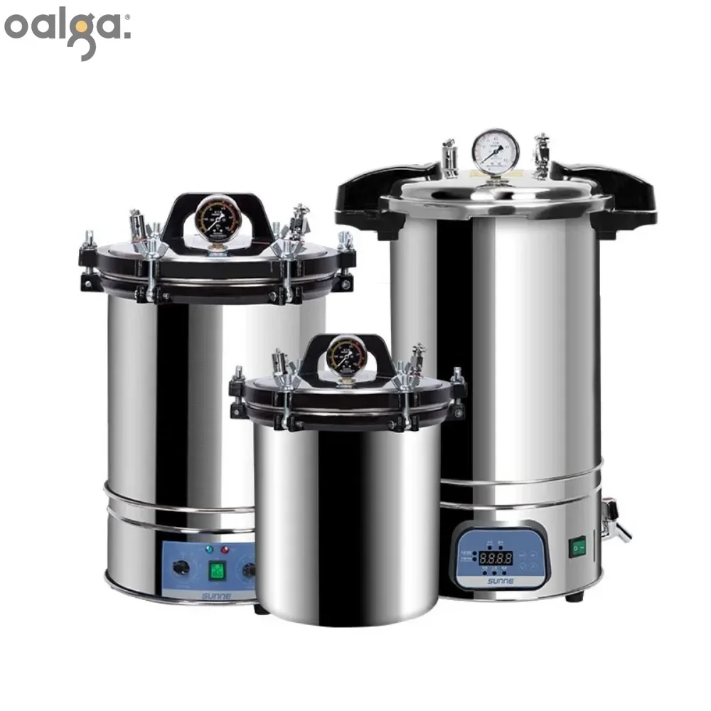 

Stainless Steel Portable High Pressure Steam Sterilization Pot Automatic Disinfection Pot High Temperature Sterilizer Laboratory