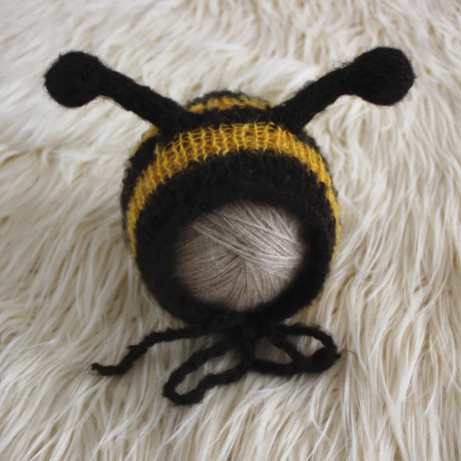 

Baby Bumble Bee Hat Newborn Bee Bonnet