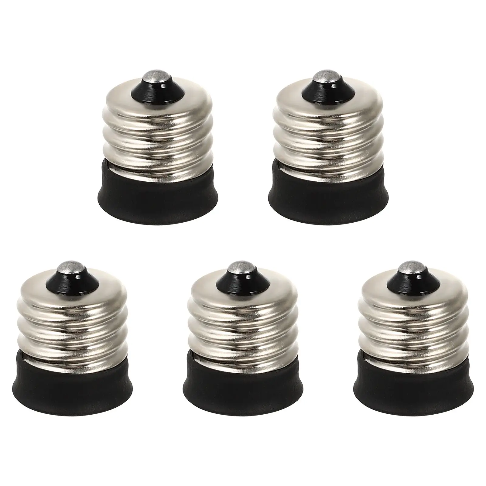 

5 Pcs E17 to E14 Lamp Head Base Converter Light Socket Adapter Desk Bulb Extender LED Compatible Durable Safe Practical Lighting