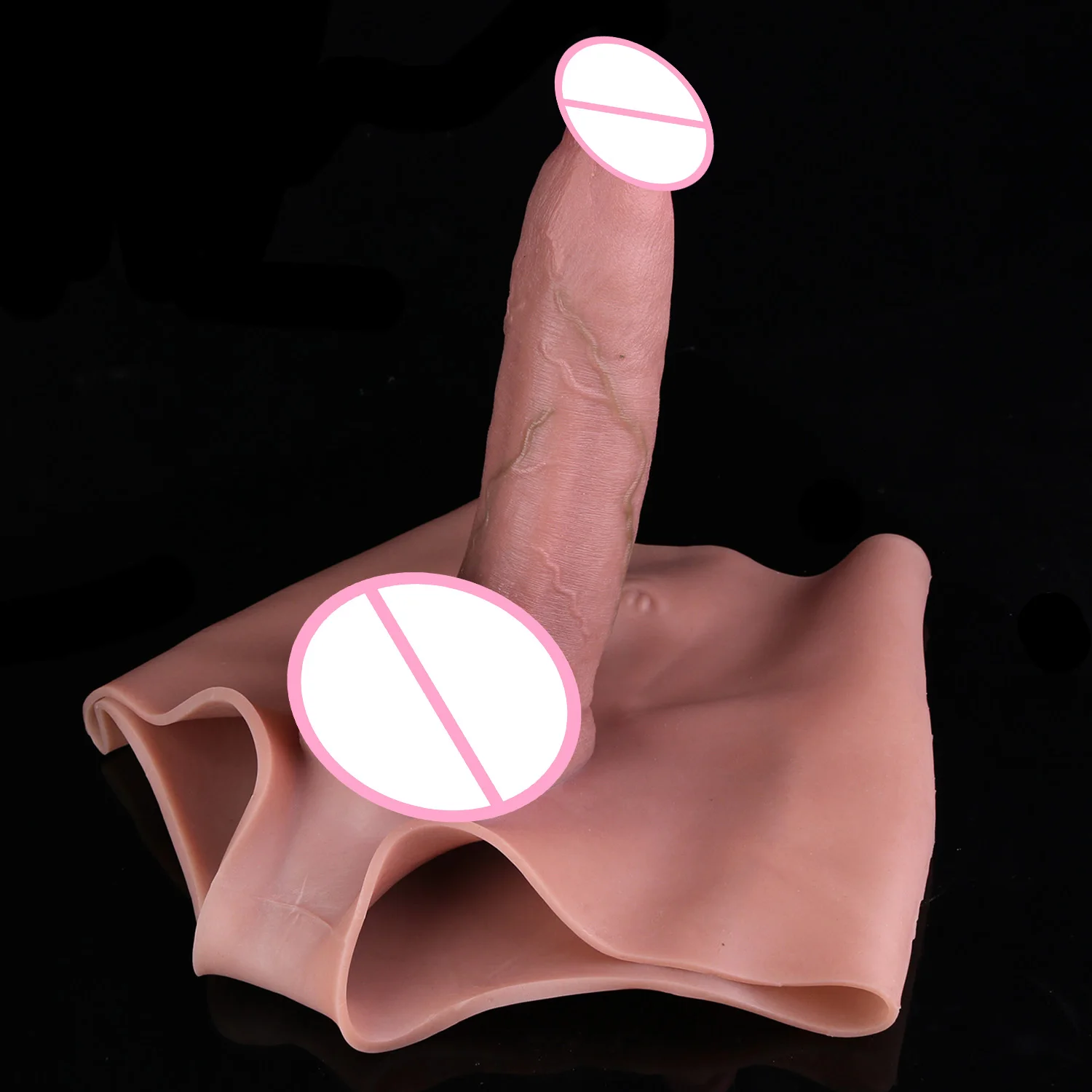 SXXY Large Hollow Dildo Premium Silicone Pants Wearable Hyper Realistic Insertable Penis Cover Adult Intimate Wearable Toys view 5