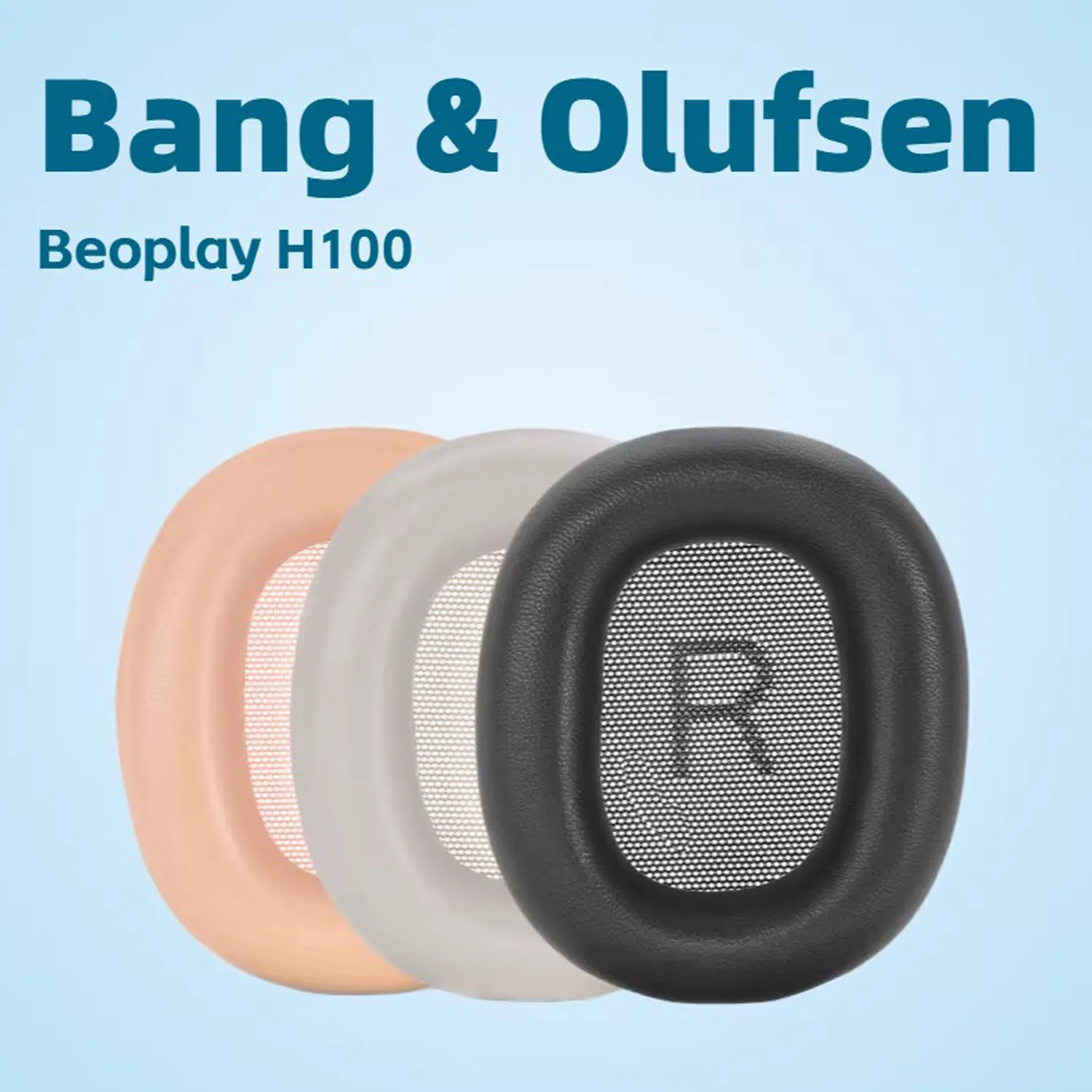 Almohadillas de Repuesto de Piel de Cordero para Auriculares Bang & Olufsen Beoplay H100, Cojines para B & O H100 H 100