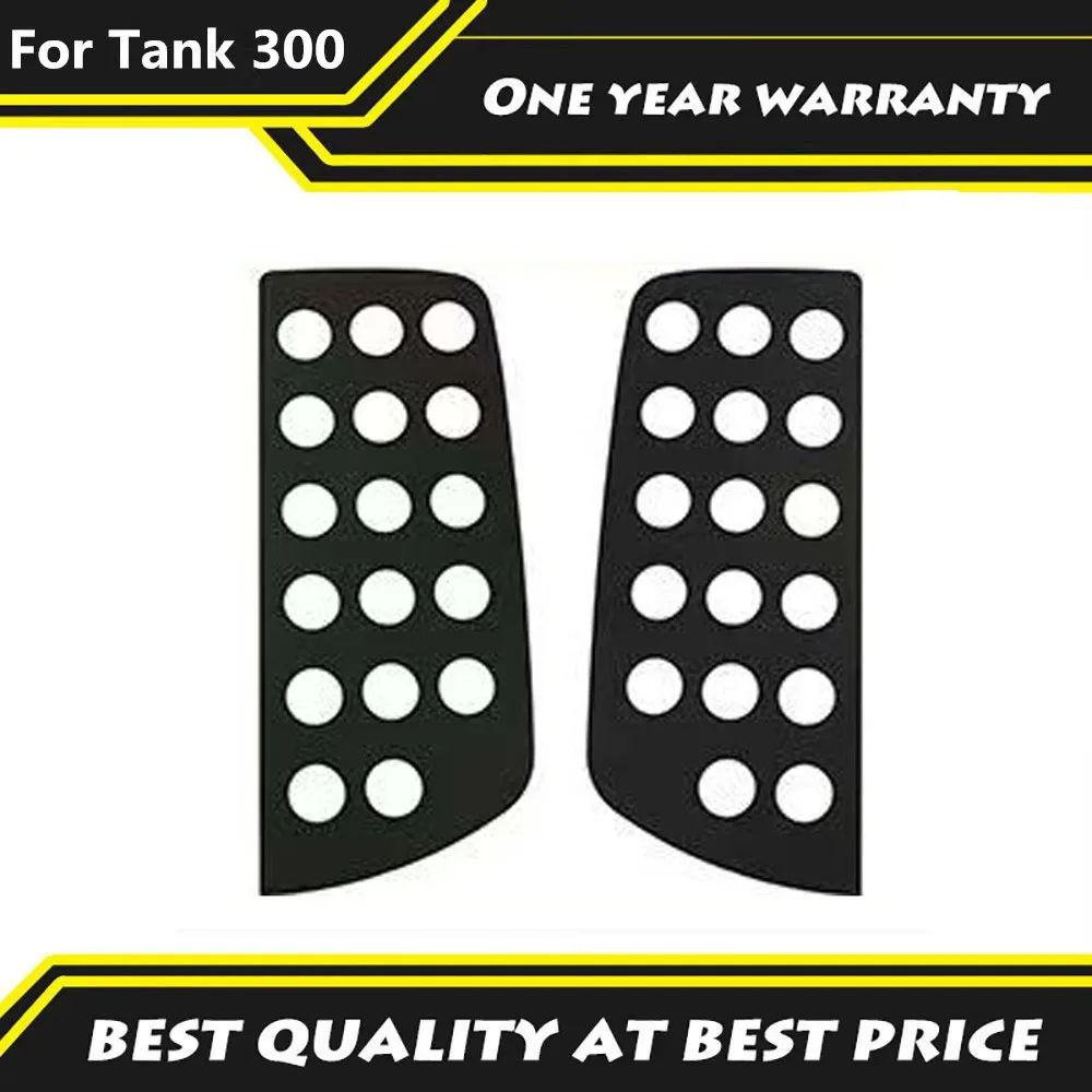 Fit For WEY Tank 300 Modified side window glass decal aluminum alloy rear small window glass decorative sheet car sticker