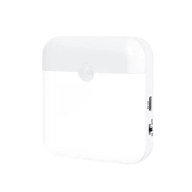 Bewegingssensor LED-nachtverlichting, USB oplaadbaar kastlicht, draadloze wandlamp voor trapkast keuken slaapkamer garage