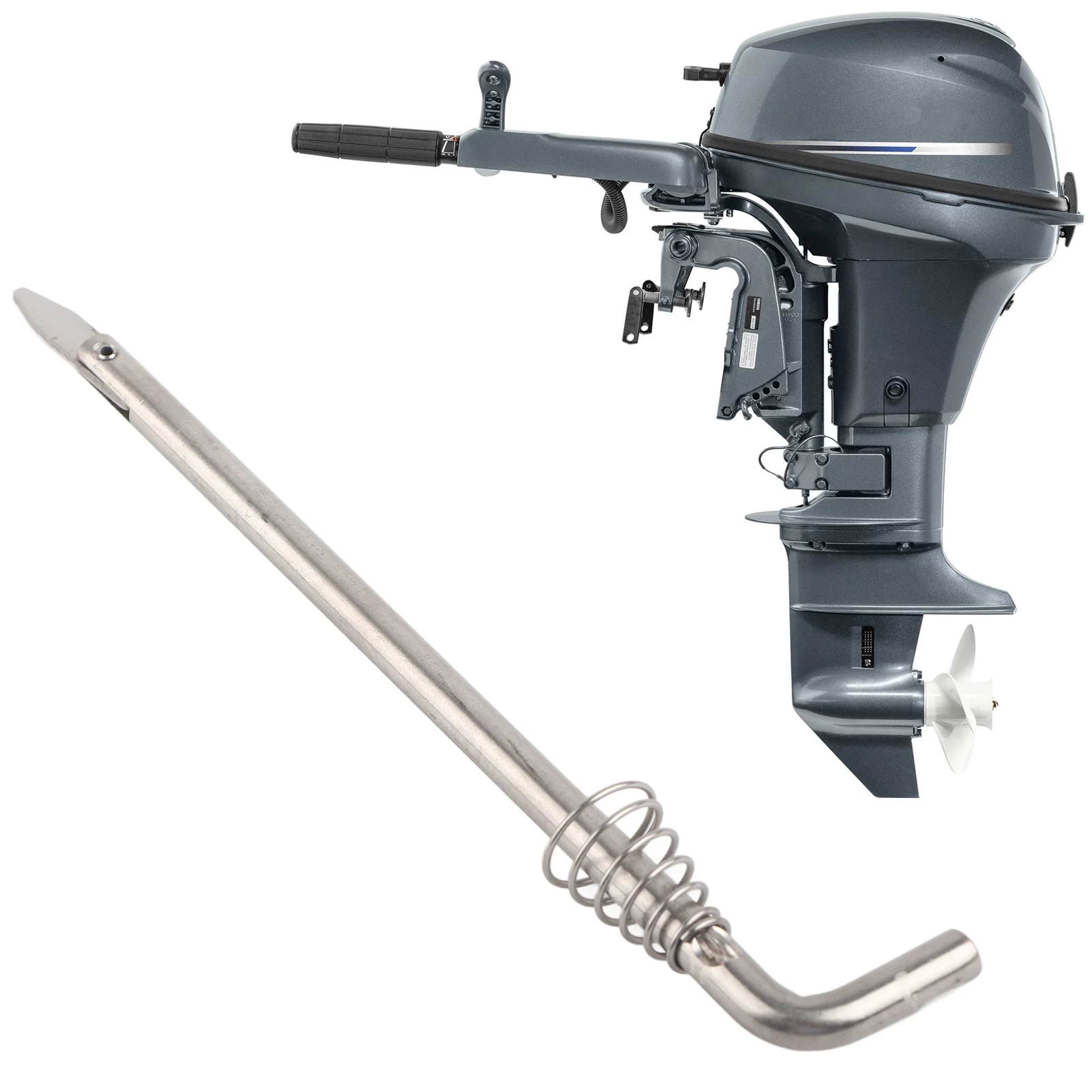 350‑62121‑1 Tilt Thrust Rod with Spring 350‑62121‑2 Replacement for Tohatsu 9.8‑18HP Outboard Motor 369‑62122‑2