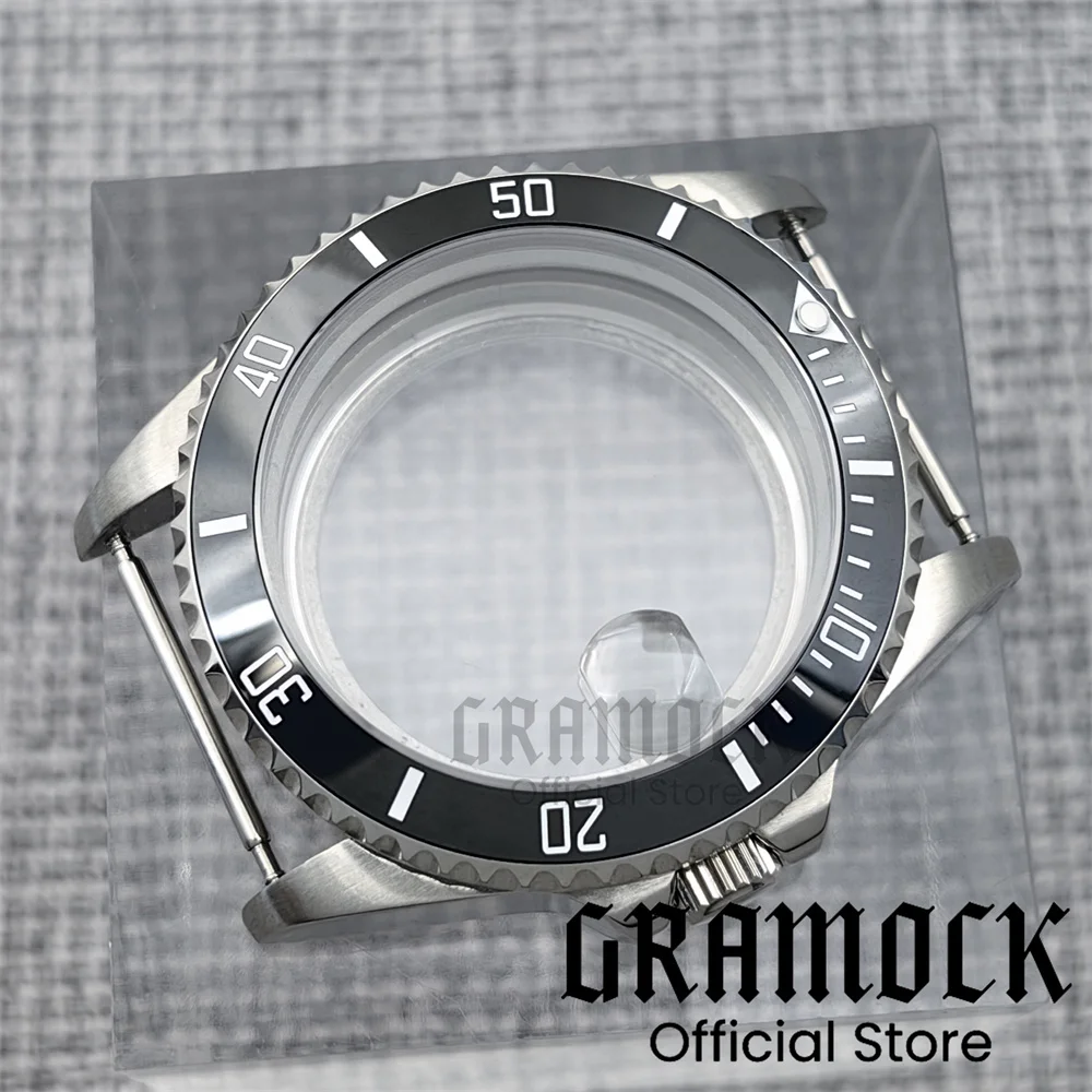 Gramock جودة عالية 35.4 مللي متر * 29 مللي متر أسود/أزرق/أخضر السيراميك المنحدر ساعة الحافة إدراج صالح 38 مللي متر الفرعية ساعة