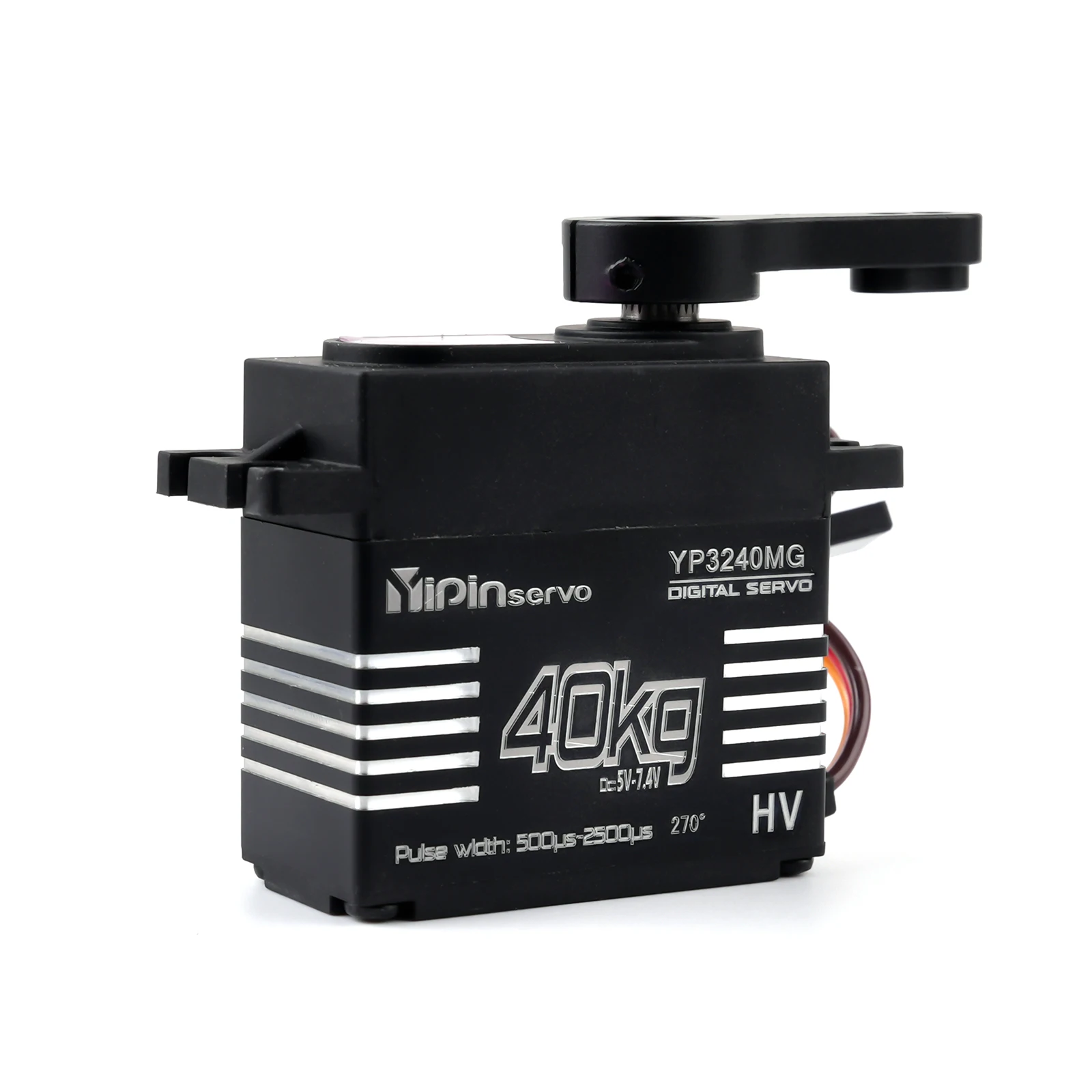 GXservo 40KG servo numérique à couple élevé 5.0-7.4V engrenage en acier alliage d'aluminium 180/270 degrés servos RC pour modèle de voiture d'escalade Robot